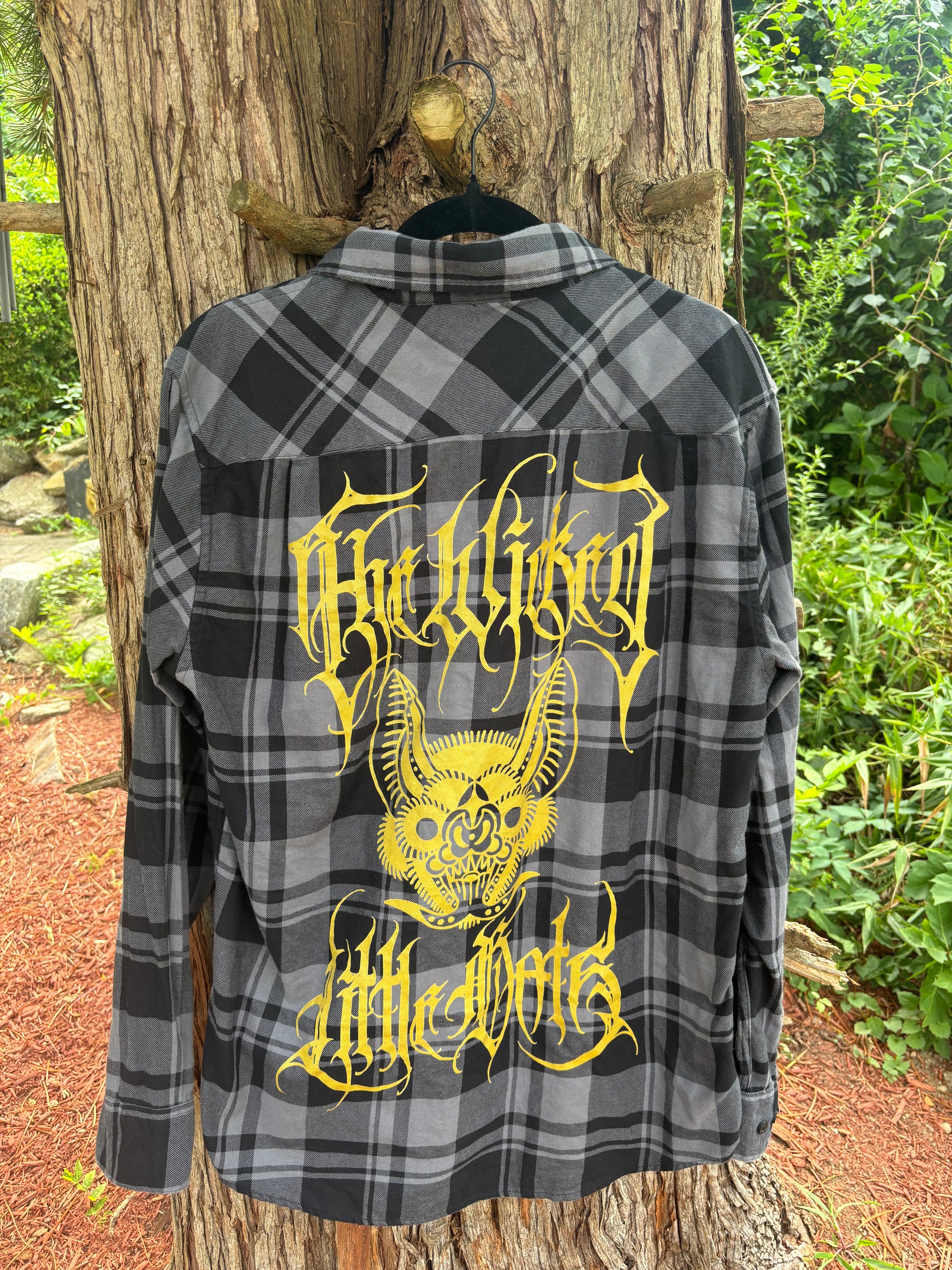 Death Metal Flannel - Available in Gray and Red