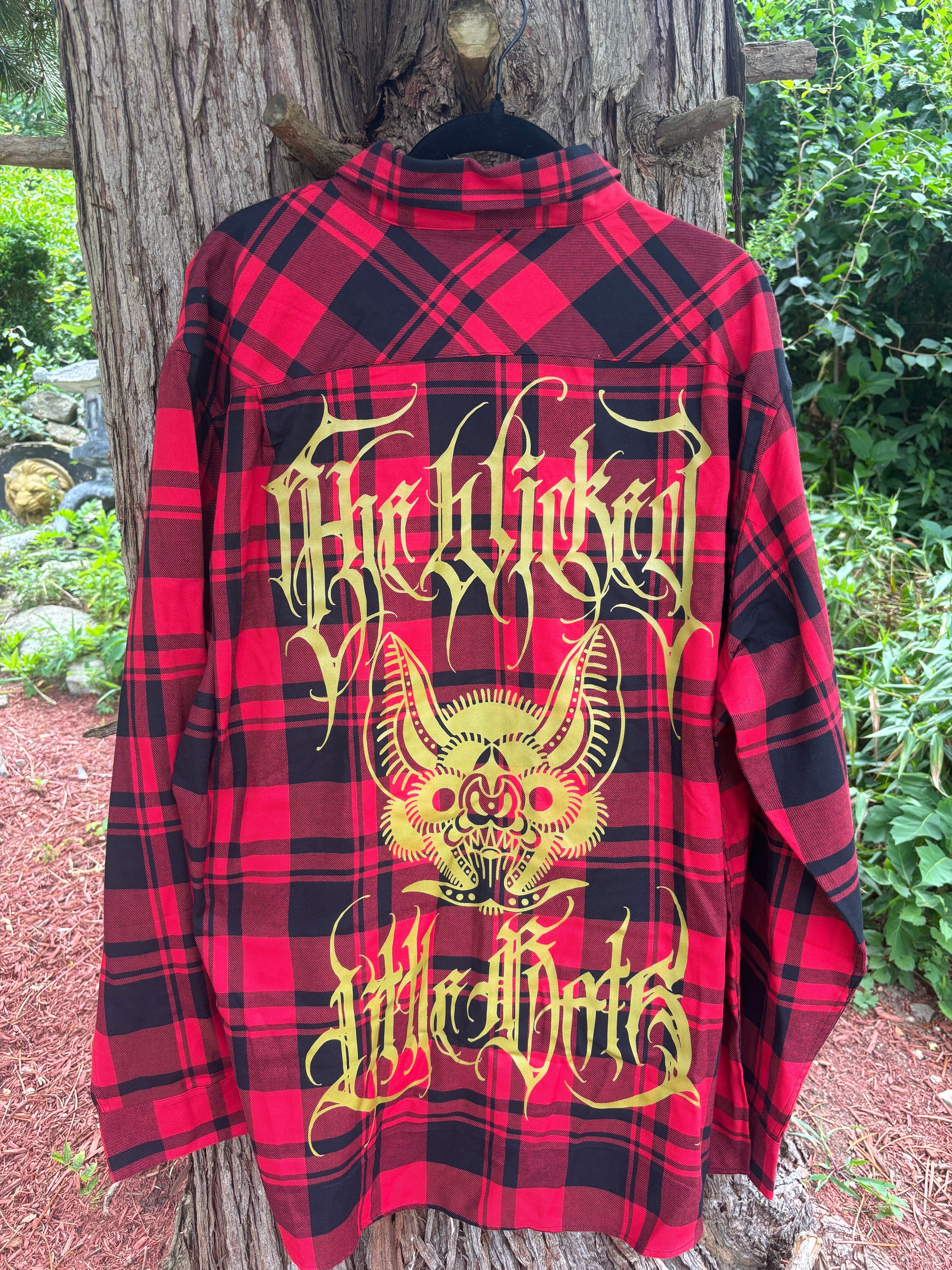 Death Metal Flannel - Available in Gray and Red